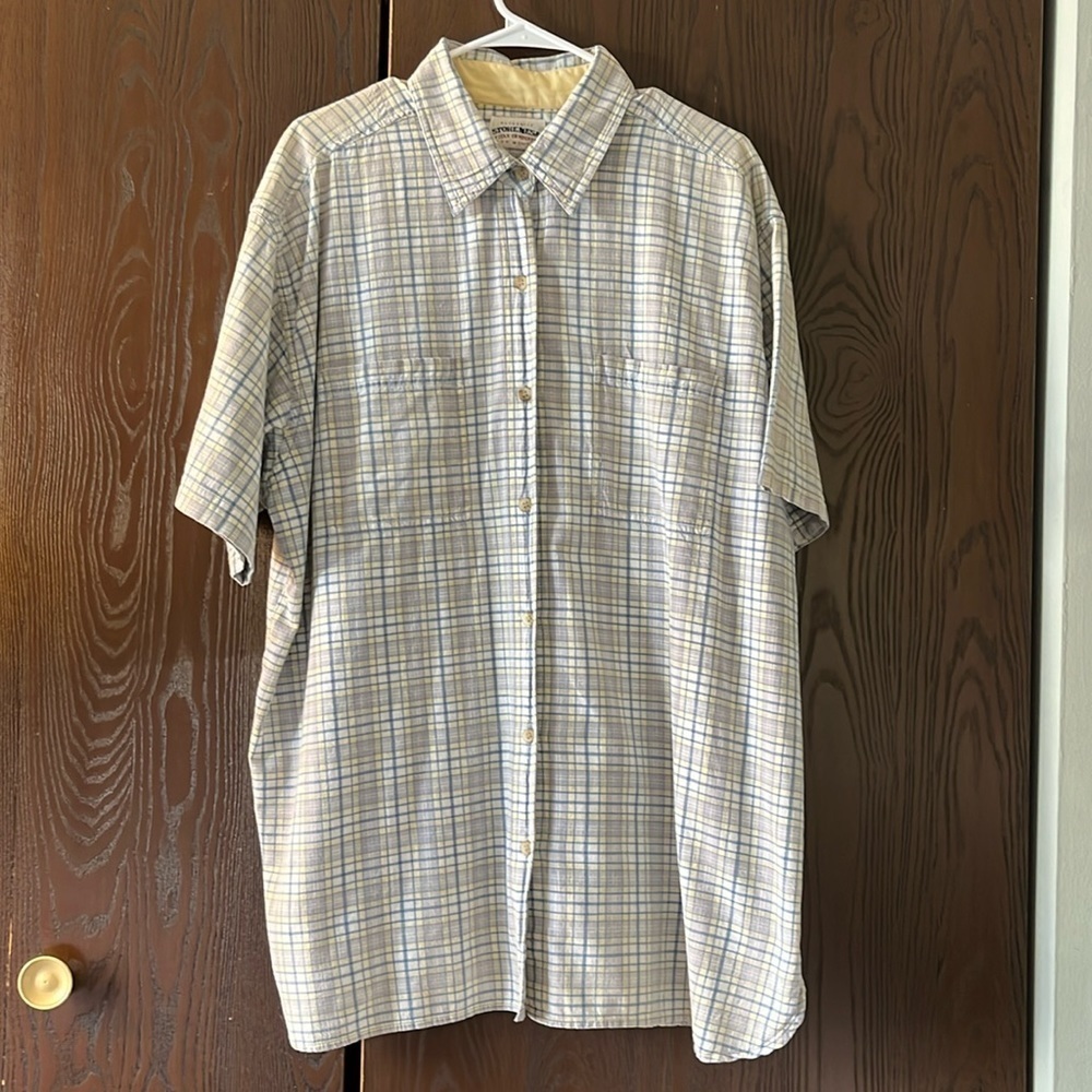 Stone Mesa Jean Co for women, short sleeved blouse. Button down. Size 20.